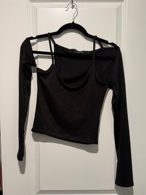Silence and Noise Asymmetrical Sleeve Top